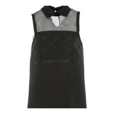 Elisabetta Franchi Abito Giromanica Tinta Unita con Brillantini per Bambina EFAB618X NERO ELISABETTA FRANCHI 