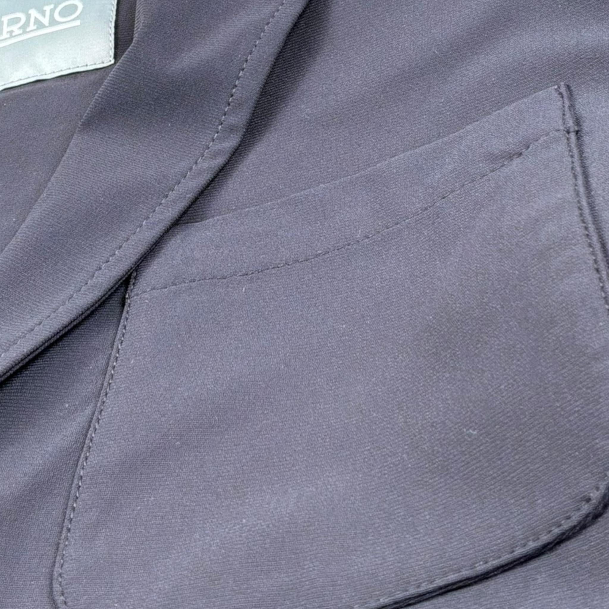 Herno Giacca Tinta Unita con Bottoni per Bambino GA00001 BLU HERNO 