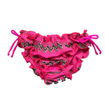 F**K Costume Modello Slip Tinta Ujnita con Fantasia  per Bambina FJ240043X05 FUXIA F**K 