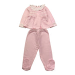 BABIDU completo 2pz camicia-ghettina tinta unita Rosa per Neonata 50351 ROSA BABIDU 