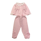 BABIDU completo 2pz camicia-ghettina tinta unita Rosa per Neonata 50351 ROSA BABIDU 