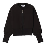 SARABANDA felpa con zip tinta unita Nero per Bambina A665 NERO SARABANDA 