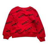 Most Los Angeles Red Logo Solid Color Rundhals-Sweatshirt für Neugeborene