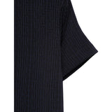 Balmain T-Shirt Girocollo Tinta Unita Logata per Bambino BW8R31X BLU BALMAIN 