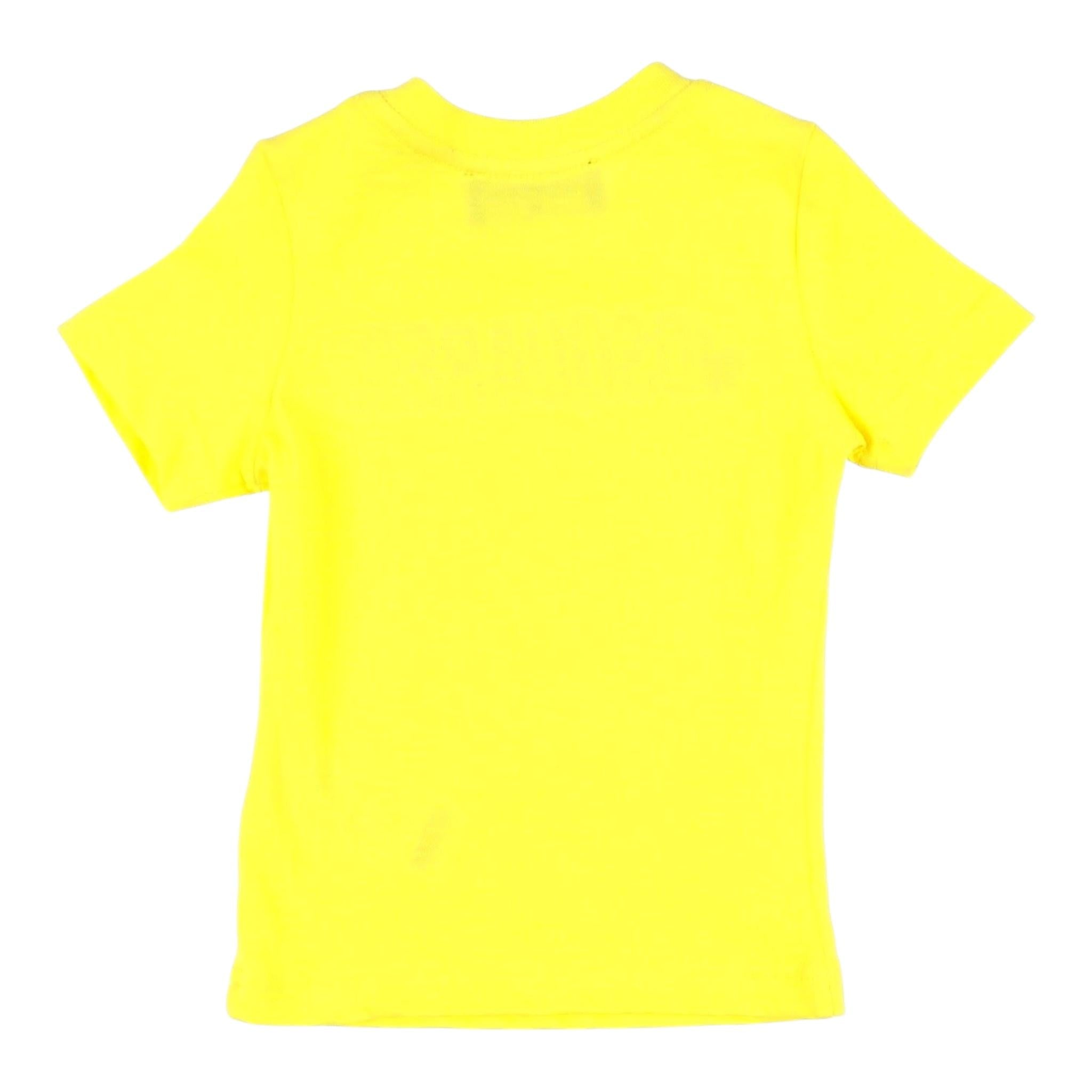 Dsquared2 T-Shirt Girocollo Tinta Unita con Logo per Neonato DQ0833 GIALLO DSQUARED2 