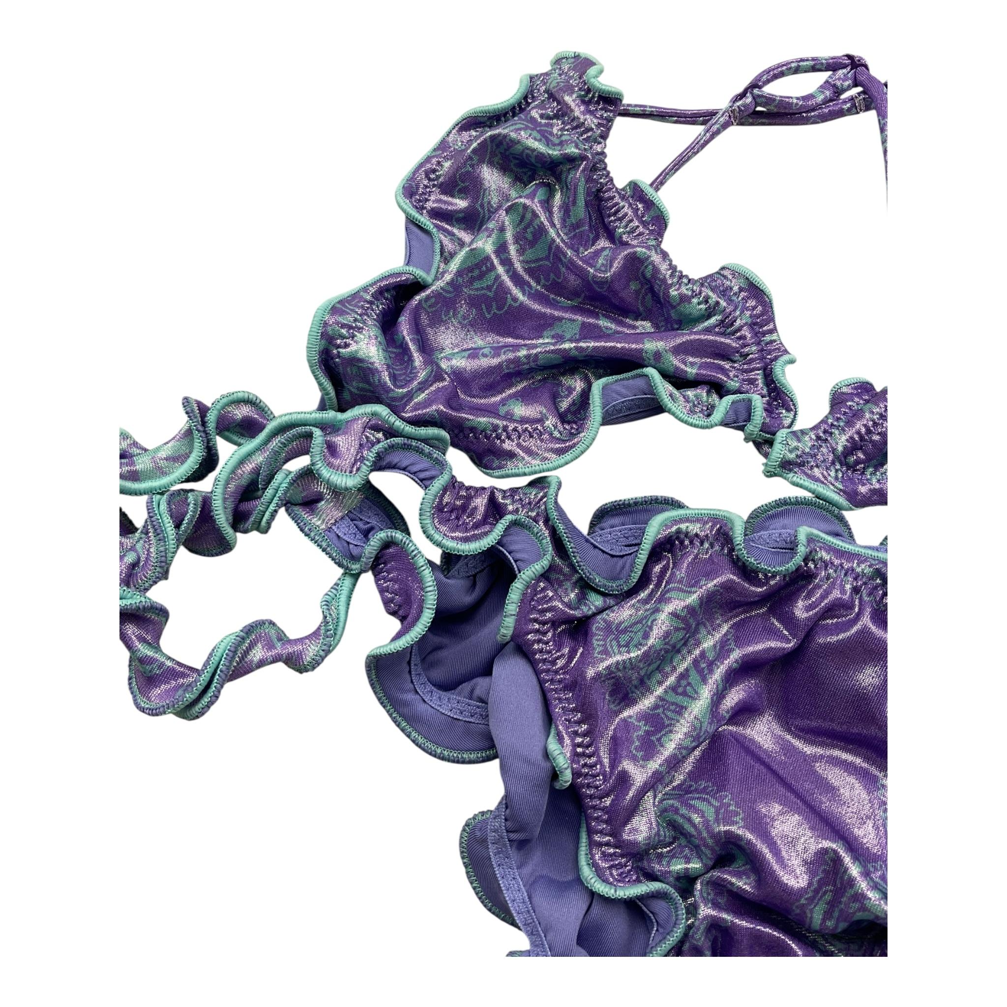 F**K Costume 2 Pezzi Triangolo-Mutandina  per Bambina FJ25G1H05TAX63 VIOLA F**K 