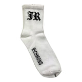 JOHN RICHMOND calzini tinta unita con logo1 Bianco per Bambino FIEE BIANCO JOHN RICHMOND 