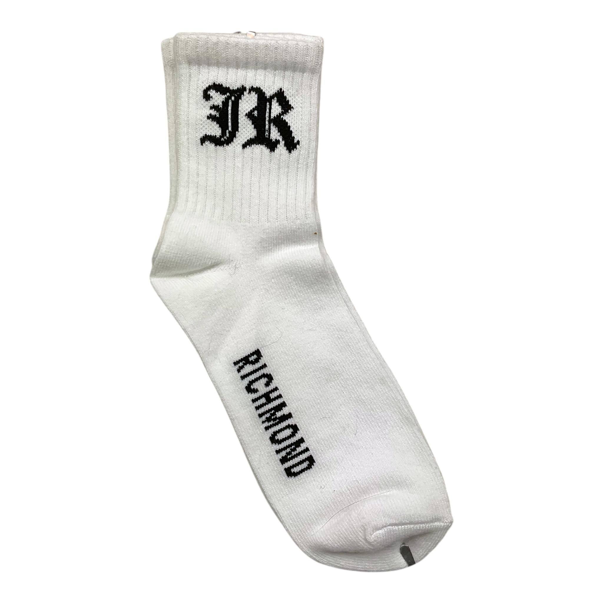 JOHN RICHMOND calzini tinta unita con logo1 Bianco per Bambino FIEE BIANCO JOHN RICHMOND 