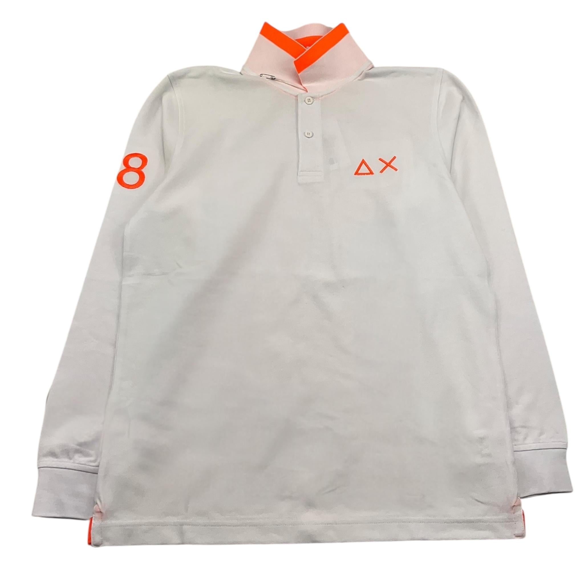 SUN68 polo manica lunga tinta unita Bianco per Bambino A41311 BIANCO SUN68 