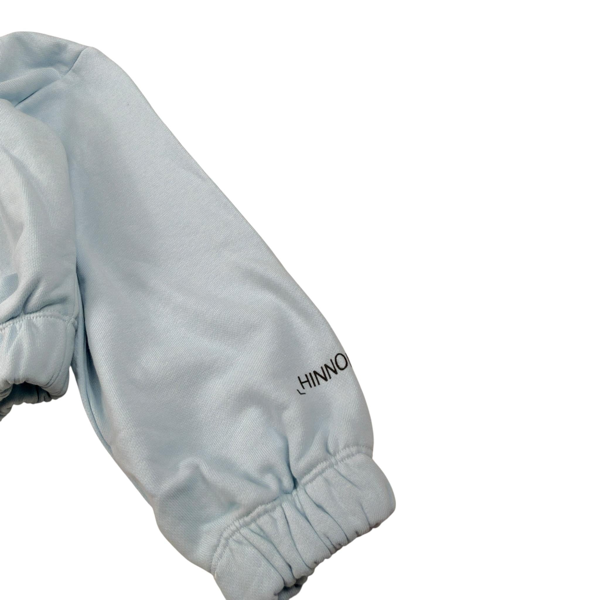 Hinnominate Felpa tinta unita con Cappuccio Azzurro per Bambina 3645FY00029 AZZURRO HINNOMINATE 