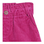 CARRE'MENT BEAU short tinta unita in camoscio Fuxia per Neonata Y30208 FUXIA CARRE'MENT BEAU 