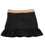 TRUSSARDI gonna tinta unita con logo e tasche Nero per Bambina TGA25102GO NERO TRUSSARDI 