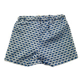 Nanan Bermuda Einfarbig Mit Fischdruck Weiß/Blau Für Neugeborene