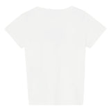 Liu Jo T-Shirt Girocollo Tinta Unita con Brillantini per Bambina GA5019XX BIANCO LIU JO 