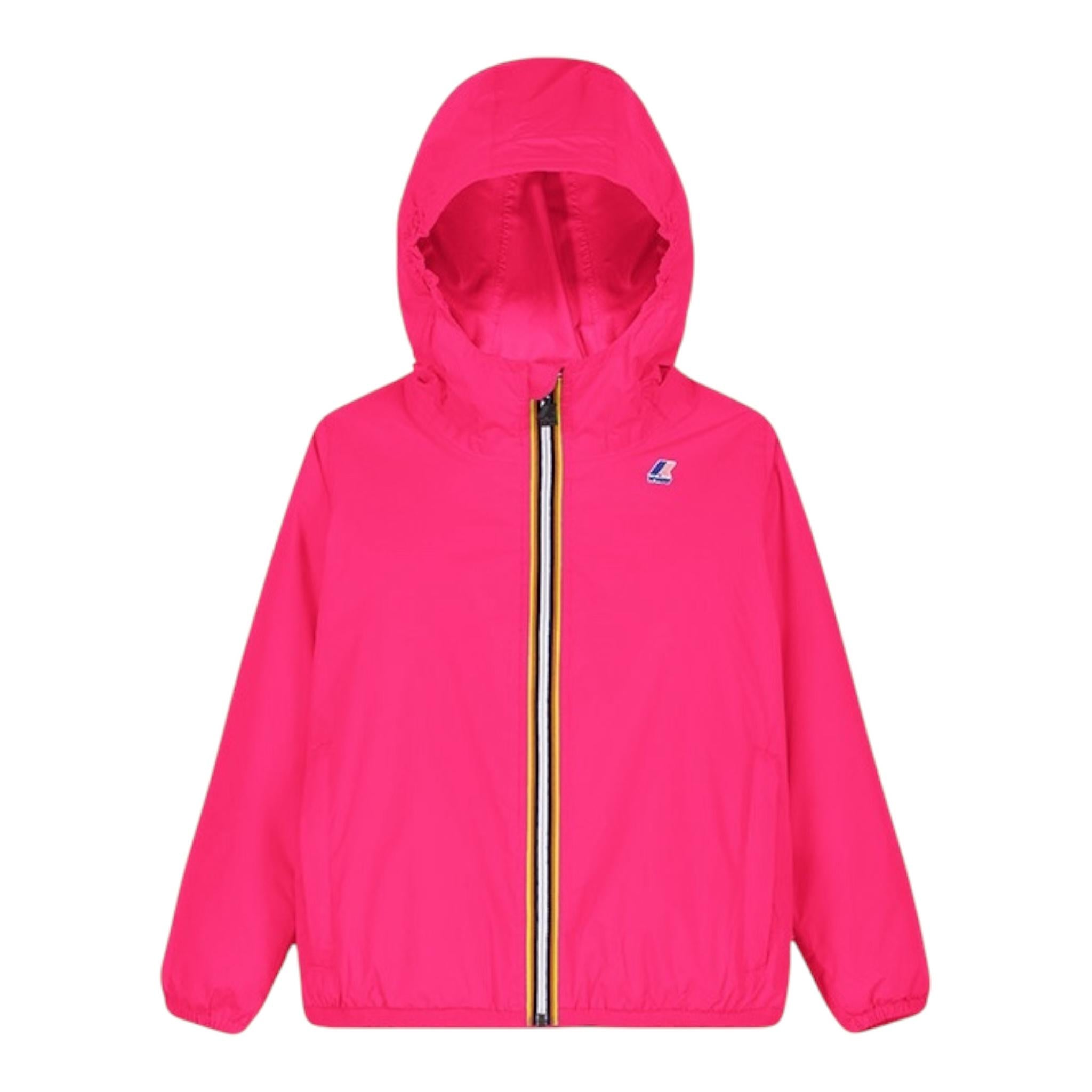 K-Way Giubbino Tinta Unita con Zip E Cappuccio per Neonata K2137XW FUXIA K-WAY 