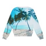 Guess Rundhalspullover Print Fantasy Sea Blue für Neugeborene