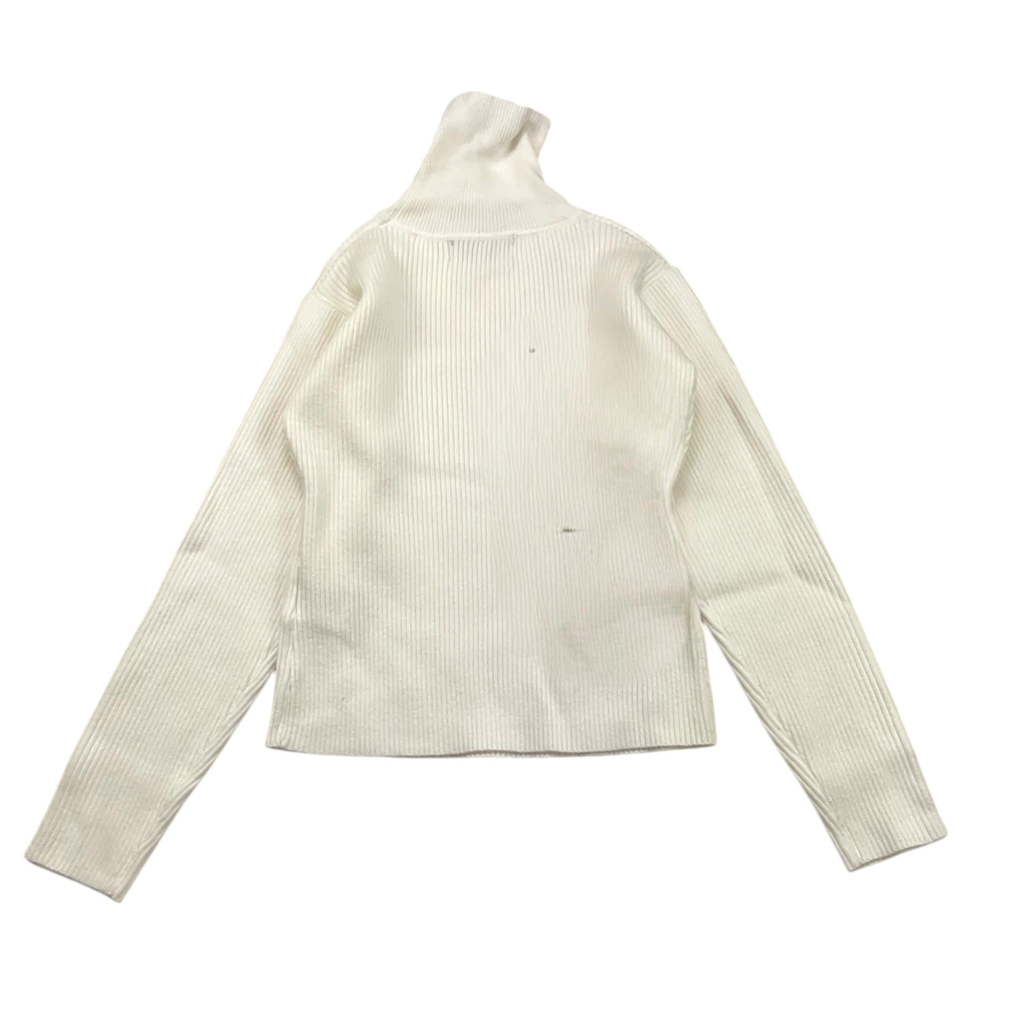 HATE LOVE maglia tinta unita collo alto a costine Bianco per Bambina OJSW00327 BIANCO HATE LOVE 